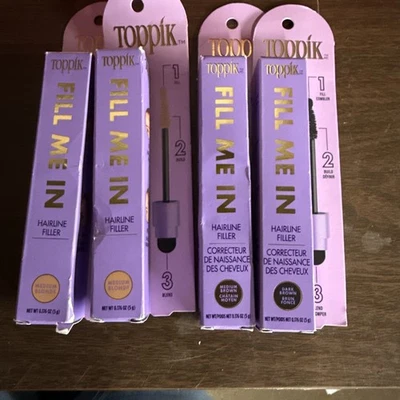 4 New Toppik Fill Me In Hairline Filler - Image 1 of 4