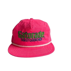 Vintage Finlinson 90s Streetwear Gatorade Hat Cap Men's Snapback USA Rope Pink - Picture 1 of 8