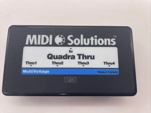MIDI Solutions QUADRA THRU 4-output Active MIDI Thru Box - Picture 1 of 3