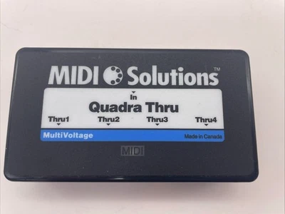 MIDI Solutions QUADRA THRU 4-output Active MIDI Thru Box - Image 1 of 3