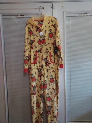 НОВЫЙ С ЯРЛЫКАМИ DISNEY ПЛЮС РАЗМЕР 3 X ЖЕНЩИН WINNIE THE POOH PJ ЦЕЛЬНЫЙ ШЕЗЛОНГ  - Изображение 1 из 4