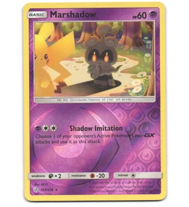 Pokemon 2019 Near Mint NM Marshadow 103/236 Cosmic Eclipse REVERSE Card - Picture 1 of 2