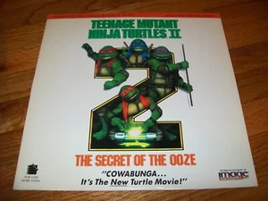 TEENAGE MUTANT NINJA TURTLES II: THE SECRET OF THE OOZE Laserdisc LD RARE 2 TWO - Picture 1 of 2