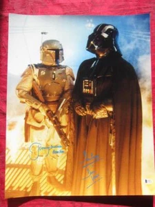 David Prowse Jeremy Bulloch Signed Star Wars 16x20 photo Darth Vader Boba BAS - Picture 1 of 5