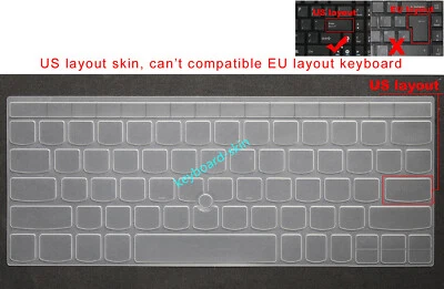 US Keyboard Protector Skin Cover for IBM Lenovo E220 E130 E135 X121E X130E,S220 - Image 1 of 4