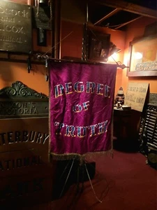 Vintage Freimaurerloge "Grad der Wahrheit" Freimaurer Banner - Bild 1 von 11