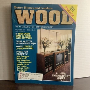 Vintage Wood Magazine October 1991 Build This All Star Entertainment Center - Picture 1 of 4
