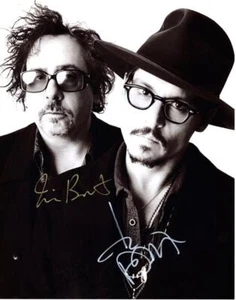Tim Burton Johnny Depp autographed 11x14 Photo signed Picture Very Nice and COA - Picture 1 of 1