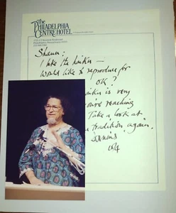 Dennis Brutus (1924-2009) Signed Letter RE: Haiku & Original Home Photo - Picture 1 of 3