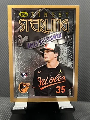 2023 Topps Finest Flashbacks Adley Rutschman Base RC Finest Sterling #16 Orioles - Image 1 of 2
