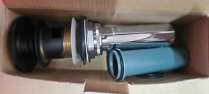 BRIZO DRAIN PUSH POP-UP WITH OVERFLOW RP72414BL MATTE BLACK - Picture 1 of 2