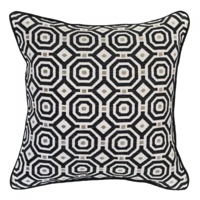 Astor Onyx Cushion Cover with Piping - Image 1 of 3