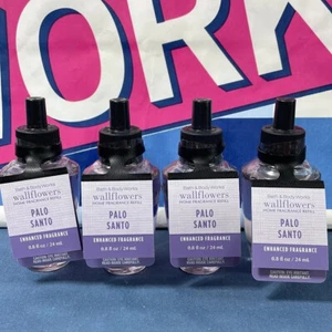 Bath and Body Works PALO SANTO Enhanced Fragrance Wallflowers Refill Bulbs x 4 - Picture 1 of 1
