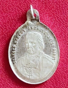 Commune De Paris Rare Méd Argent - Mort Martyr G. Darboy Archevêque 24/05/1871 - Picture 1 of 2
