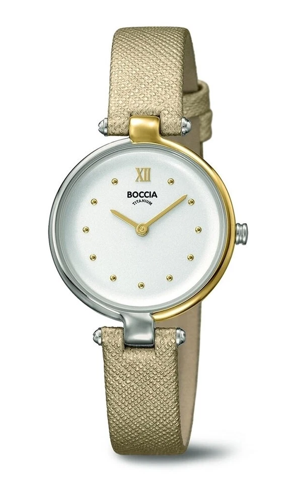 Boccia Titanio 3278-01 Orologio da Donna Bicolore/Cinturino IN Pelle IN - Immagine 1 di 1