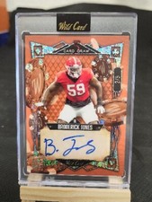 2023 Wild Card Draw  Broderick Jones Encased Auto #2/5