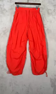 Antropologie Daily Practice Parachute Pants Womens Size XXS Red NEW - Picture 1 of 9