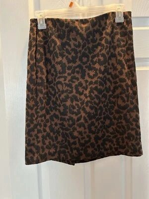 ELLEN TRACY ~ SIZE SMALL ~ Cheetah Leopard Print ~ Full Skirt~ Split~Womens~VGC~ - Image 1 of 4