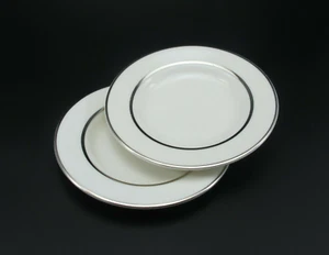 Castleton China St. Regis DINNER PLATE Set of 2 White Vintage USA - Picture 1 of 6