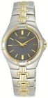 Seiko Sgec68  Men's Grey Dial Date Two-tone Stainless Steel Watch
