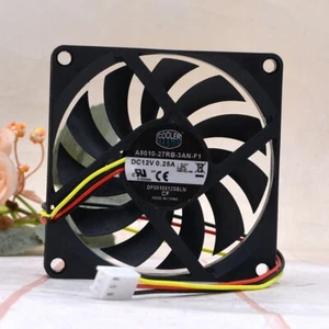 1 PCS COOLER MASTER Fan A8010-27RB-3AN-F1 DC 12V 8010 8cm ultra-thin fan 3 pin - Picture 1 of 3