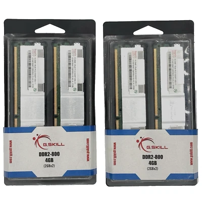 Memoria de escritorio G.SKILL DDR2-800 CL5-5 1,80 V 4 GB F2-6400 CL5D-4 GBNT Foto 1 de 4