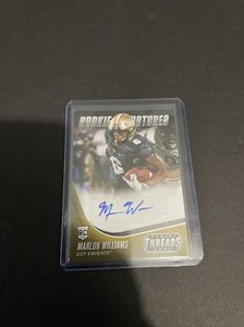 2021 Marlon Williams Auto Panini Chronicles Threads Draft Picks RC Signatures