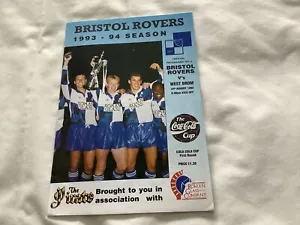 Bristol Rovers V West Bromwich Albion  Coca Cola Cup 1993/94 - Picture 1 of 4