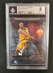 Baloncesto Metal Universe 1997-98 clasificación NBA BGS 9 #81 Kobe Bryant LA Lakers - Imagen 1 de 2