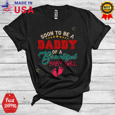 Vintage Soon To Be A Daddy Beautiful Baby Pregnancy Expect Father's Day T-Shirt