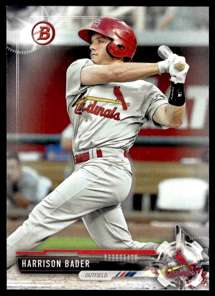 2017 Bowman Prospects Harrison Bader Rookie St. Louis Cardinals #BP143 R33 - Image 1 of 2