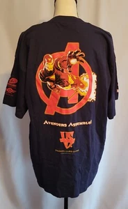 MARVEL Ironman T-Shirt "Avengers Assemble" Men's Trading Card Game Logo - XL - Picture 1 of 12