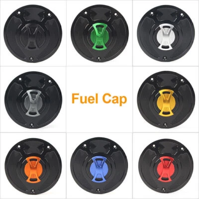 Крышка топливного бака без ключа алюминиевая подходит для Honda CBR1000RR Fireblade 2000-2019 - Изображение 1 из 4