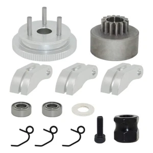 1set Clutch Bell Shoes 14T Gear Flywheel Set Engine Nut For RC 1:8 HSP HPI Buggy - Picture 1 of 4