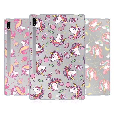 HEAD CASE DESIGNS MAGICAL UNICORNS SOFT GEL CASE FOR SAMSUNG TABLETS 1 - Image 1 of 4