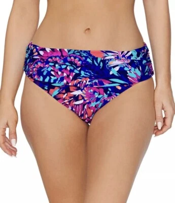 Bikini Island Escape Beach Bliss Azul Tahití Parte Inferior de Natación Cintura Alta TALLA 14 NUEVO Foto 1 de 4