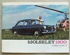 WOLSELEY 1300 & 1100 Mk II Car Sales Brochure 1967 #2462