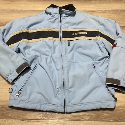 Chaqueta De Colección Abercrombie Impermeable Rendimiento Azul Claro Forrada de Vellón Y2K M Foto 1 de 4
