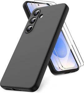 Coque TPU NOIR pour SAMSUNG GALAXY S25 5G + 2 Verre trempé Film Protection écran - Zdjęcie 1 z 8
