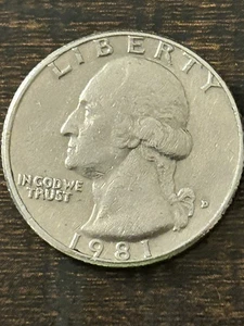 Multiple Rare Errors 1981 D Quarter Coin, Several Errors - Picture 1 of 8