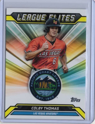 2025 Topps Pro Debut - Colby Thomas #LE-10 League Elites Insert  - Image 1 of 2