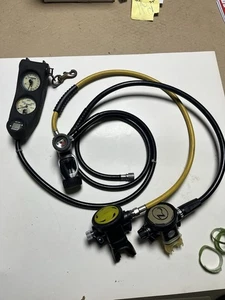 USED Scuba Scuba Diving Equipment Bundle, Double Mouthpiece,  AS IS / UNTESTED 1 - Picture 1 of 11
