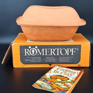 Romertopf Reco #111 Terra Cotta Clay Baker Baking Roaster W-Germany Bay Keramik - Picture 1 of 10