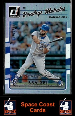 2017 Donruss Kendrys Morales #103 /500 Career Stat Line - Image 1 of 2