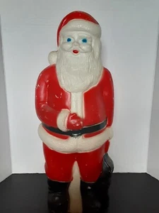 Decoración vintage Union Christmas 22" molde de soplado iluminado Santa #10 - Imagen 1 de 7