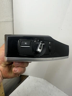 Interruptor de faros BMW X3 X4 2011-2017 con bisel negro brillante 9192745 04 OEM S12 Foto 1 de 4