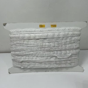 Lingerie White Lace Trim Sewing Crafting Fabric Edging Hem Ribbon Wedding - Imagen 1 de 9