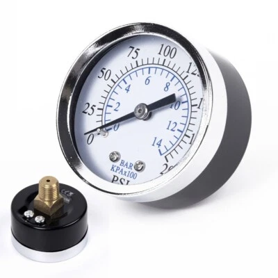 Manometer Druckanzeige Druckmanometer Ersatz Luft Metall Mini Werkzeug - Bild 1 von 4