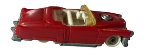 Vintage rotes Die-Cast Spielzeugauto Metallfuß Cabrio Sammlerstück - Bild 1 von 6
