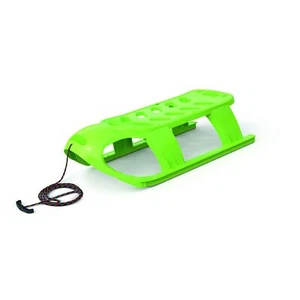Schlitten BEZZY aus Kunststoff mit Stahlkufen & Schnur 87x45x26cm Rodelschlitten - Bild 1 von 3